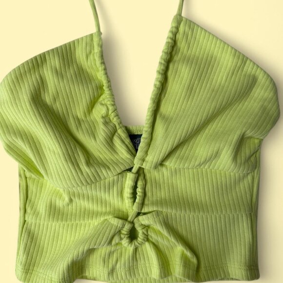 Halter Top with Front Tie Detail - Picture 2 of 6